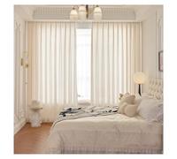 1 Panel Cortina Translucidas, Ventana de Gasa de Privacidad Drapes Decorativas Vertical para Ventanas paraDormitorio Sala de Estar Salón, Ancho x Alto(Beige,213x243cm(84x96in))