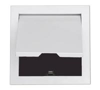 1 panel de acceso blanco para paneles de yeso para techos - Puerta de acceso de metal duradera con cierre magnético - para una fácil instalación (15 x 15 cm)