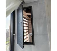 1 panel de acceso empotrado de aluminio premium | Puerta de inspección resistente al fuego for garaje y ático | Costumbre(Black,60x80cm)