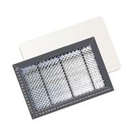 1. Panel de grabado de acero de 300 x 200 mm, diseño ventilado para máquinas y diodos con rejilla de grabado de marcas