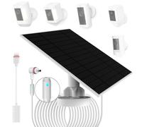 1 panel solar de 6W con luz de respiración de alerta de carga, para cámara Ring con baterías recargables integradas (Spotlight Cam, Stick Up Cam, Stick Up Cam Pro, Spotlight Cam Plus, Spotlight Cam