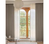 1 Panels 90-99% Cortina, Room-Darkening Energy-Saving Drapes Decorativa Thermal-Insulated Cold-and-Light-Blocking Ventana for Dormitorio Salón balcón, Ancho x Alto(A,250x270cm(98x106in))