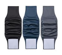 1 paquete de 3 pañales reutilizables para perros, lavables, para el vientre macho, de alta absorción, envolturas para perros machos y cachorros (M, negro, azul marino, carbón)