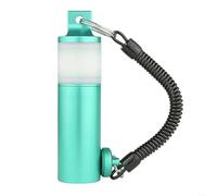 1 paquete de anillo vibrador de buceo luminoso con correa de mano, luz de señal de agitar para brillar para cueva y buceo nocturno, aleación de aluminio 6061 (verde)