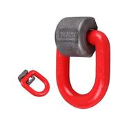 1 paquete de anillos de elevación en D for soldadura, punto de elevación de anillo en D soldado de alta resistencia, acero de aleación G80, for soldadura, tracción lateral y carga lateral(20T)