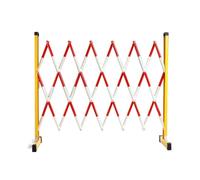 1 Paquete de Barricada expandible de 1,2 x 10 m, Puerta de Seguridad Extensible y Flexible para entradas de vehículos, Barricada peatonal, Barricada de Valla de tráfico,