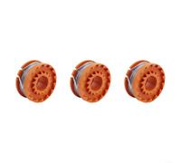 1 paquete de carrete de repuesto y cable de línea para recortadora WORX WG150 WG151 S1825CT S3630CT de alambre de nailon de 10 pies de 16 mm, cuidado del césped (3 piezas)