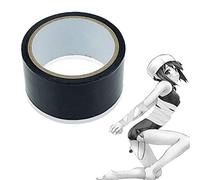 1 Paquete de Cinta de PVC Negra, sin Pegamento, sin rastros, autoadhesiva, Utilizada para actuaciones y Fiestas