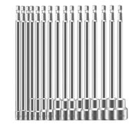 1 paquete de dados de 200 mm de largo, con accionamiento de 1/4", de 5 a 19 mm, con vástago hexagonal de metal, for reparación de automóviles en el hogar.(7mm)