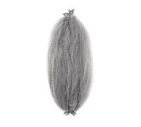1 paquete de extensiones de cabello trenzado Marley Twist, extensiones sintéticas Afro Twist for mujeres negras Wear and Go(GRAY,16inch)