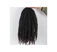 1 paquete de extensiones de cabello trenzado sintético afro rizado de 18 pulgadas con trenzas Marley Twist Wear and Go(1B 33 Color)