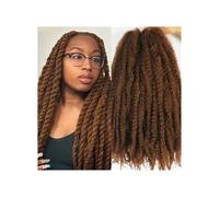 1 paquete de extensiones de cabello trenzado sintético afro rizado de 18 pulgadas con trenzas Marley Twist Wear and Go(30 Color)