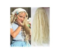 1 paquete de extensiones de cabello trenzado sintético afro rizado de 18 pulgadas con trenzas Marley Twist Wear and Go(613 Color)