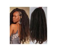 1 paquete de extensiones de cabello trenzado sintético afro rizado de 18 pulgadas con trenzas Marley Twist Wear and Go(1B 30 Color)
