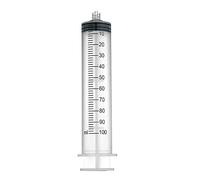 1 paquete de jeringa Luer Lock de 100 ml, jeringas de plástico de 100 ml con punta Luer Lock sin aguja para laboratorio científico