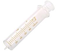 1 paquete de jeringas de vidrio reutilizables, jeringa de vidrio de 100 ml de diámetro estándar inyector de laboratorio