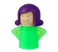1 Paquete de Limpiador de Olores para Microondas Angry Mom, Limpiador de Olores para Microondas, Limpiador de Vapor para Microondas, Herramienta de Limpieza para Horno de Microondas (Verde)