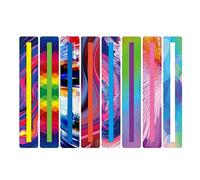 1 paquete de lindas tiras de manual de lectura para niños dislexia herramientas de lectura LEURTER LEUERUNGS MARKS PARA NIÑOS HOLLOGRAGER SPRACKER GUIDD STRIPS Highlight Colored Overlay Bookmark
