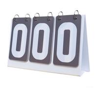 1 paquete de marcador de mesa para baloncesto, fútbol, bádminton, billar, contador manual portátil de plástico con hebilla de metal, números HD transparentes para deportes, juegos, oficina, escuela y