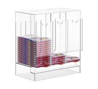 1 paquete de refuerzo - 3 ranuras para de refuerzo acrílico | Deck Storage Case | Card Pack Dispenser Organize & Display | Convenient To Use Organizer Box | For Collection Dispensing Shelf