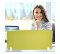 1 paquete de separadores de escritorio extraíbles, paneles de privacidad para cubículos, particiones ajustables con 2 clips, ideal para aulas, espacios de trabajo de estudiantes y suministros para