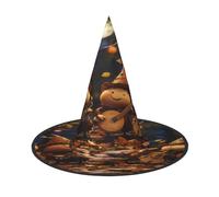 1 paquete de sombrero de bruja de Halloween, sombreros de Papá Noel, tela Oxford de alta calidad, ajustable, suave y cómodo para fiestas, carnavales, cosplay y eventos festivos, 13 pulgadas de alto