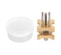 1 paquete de soporte de movimiento de reloj de cobre puro para relojeros, herramienta de reparación de precisión de cuatro lados con agarre seguro, dispositivo de alineación estable para mantenimiento