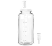 1 paquete de tarro de fermentación grande de 2 galones con marca de escala, tarro de vidrio de boca ancha con tapa hermética de rosca y 2 cierres de aire, kit de fabricación de vino de 7600 ml para