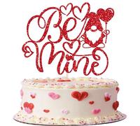 1 paquete Happy Valentines's Day Cumpleaños Decoración para tartas Feliz Be Mine Valentine's Corazones Rojos Beso Decoración para Magdalenas para San Valentín Fiesta de Boda Decoración para Cumpleaños