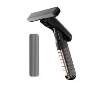 1 paquete para mini fregona de limpieza de encimera con spray integrado, mango de esponja de doble uso para cocina, escritorio, ventana de coche, negro, 26 x 15 cm