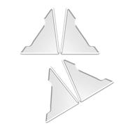 1 par/2 pares de bordes de puerta de coche, protector de esquina para puerta de coche, a prueba de arañazos, bordes de puerta transparentes