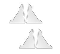 1 par/2 pares de protectores transparentes para bordes de puerta de coche, protectores de esquinas a prueba de arañazos, protector de borde de coche