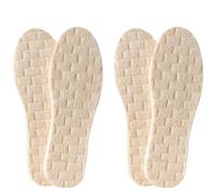 1 par/2 pares de suelas látex que absorben los golpes, plantillas antideslizantes lana cálidas for invierno, suaves y cómodas, almohadillas calentadas for zapatos para Zapatillas(Beige-2Pair,EU39-40)