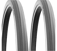 1 par (2 Pieza) Silla Neumáticos 24 x 1 3/8, ETRTO 37-540 (24 Pulgadas), Absolutamente pannensicher, Gris, De 100% Poliuretano, Buen Comodidad
