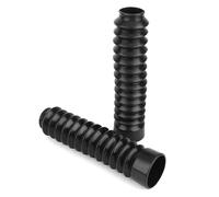 1 par / 2 piezas cubierta universal de la horquilla delantera de la bicicleta de la motocicleta, cubierta protectora de goma de la horquilla delantera Botas Protector de las polainas de choque Juego d