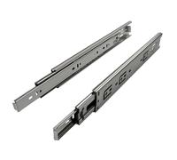 1 par (2 piezas) SO-TECH® Guía para Cajón de Extracción total Carril de Cajón Argénteo 550 mm (cerrado) Rodamiento de
