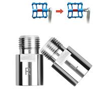 1 Par 20mm Eje de Extensión de Pedal de Bicicleta Extensor de Cromo Molibdeno de Acero de Plata Pedal Pernos Accesorios Extensión Teniendo de Bicicleta Bicicleta De Montaña