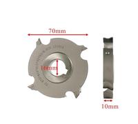 1 par 70x16x10mm 4Z 6Z corte de corte de diamante de ranura única R1.5/R2/R3(70x16x10mm 4Z PCD,R1.5)