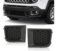 1 par ABS delantero inferior parachoques parrilla Insertos para Jeep para Renegade 2015 2016 2017 2018 OE reemplazo Trim