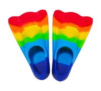 1 Par Aletas para Nadar Niños Aletas De Natación para Piscina Aletas Natación Niños Aletas De Natación Rainbow Pequeños Aletas De Entrenamiento De Silicona para Principiantes