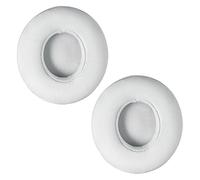 1 Par Almohadillas de Repuesto Beats Solo 3 y 2 Wireless Wired Auriculares, Orejeras para Auriculares con Piel de Proteína Premium y Espuma con Memoria, Compatible con Solo 3 y Solo 2, Blanco