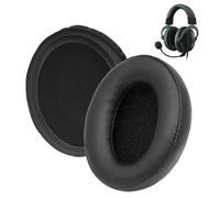 1 Par Almohadillas de Repuesto para HyperX Cloud Stinger, Cloud Flight, CloudX, Cloud II, Cloud III, Cloud Alpha, Cloud Core, Mix Auriculares, Espuma Viscoelástica y Piel Sintética de Proteína