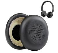 1 par Almohadillas de Repuesto para Jabra Elite 45h Evolve2 65 (65MS 65UC USB) Evolve2 40 (40UC 40MS USB) Auriculares, Almohadillas Cuero de Proteína Suave, de Espuma Viscoelástica