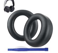 1 Par Almohadillas de Repuesto para Sony PlayStation 5 Pulse PS5 3D Auriculares, Cuero de Proteína Suave, Espuma Transpirable, Aislan el Ruido y Mejoran la Comodidad de Uso (PU-Negra)