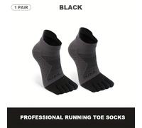 1 Par Calcetines Deportivos de Dedos para Correr, Running Cross-Country, Calcetines Deportivos Profesionales de Secado Rápido, para , Transpirables