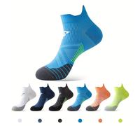 1 Par, Calcetines Deportivos para Exteriores, Transpirables y Absorbentes de , Punta Reforzada, Ideales para Correr, Fitness, Senderismo, Ciclismo, Esquí, Escalada, Viajes y Camping