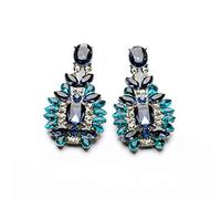 1 par cristal declaración resina piedra pendientes mujeres niñas balancean pendientes gota elegante y popular