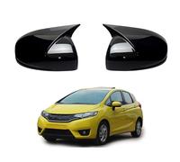 1 Par Cubierta Adhesiva Decorativa Carcasa Tapa Espejo Retrovisor para Fit 2014-2020, Marco Espejo Lateral Superposición Pegatinas, Without Lights-Glossy Black