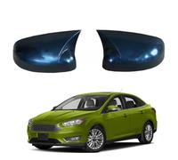 1 Par Cubierta Adhesiva Decorativa Carcasa Tapa Espejo Retrovisor para Ford Focus 2012-2018 Glossy Black, Marco Espejo Lateral Superposición Pegatinas