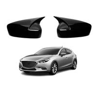 1 Par Cubierta Adhesiva Decorativa Carcasa Tapa Espejo Retrovisor para Mazda3 2014-2019, Marco Espejo Lateral Superposición Pegatinas,Glossy Black